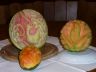 Melonen mit Verzierung
